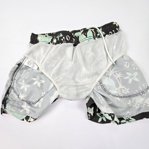 KaiAloha Supply Hawaii Swim Trunks Shorts Bottoms Size M 4” Inseam -Brief Lined - Picture 6 of 8